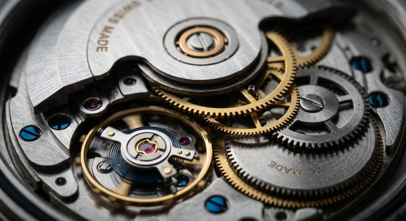 Close up of mechanical watch gears representing precision workflows