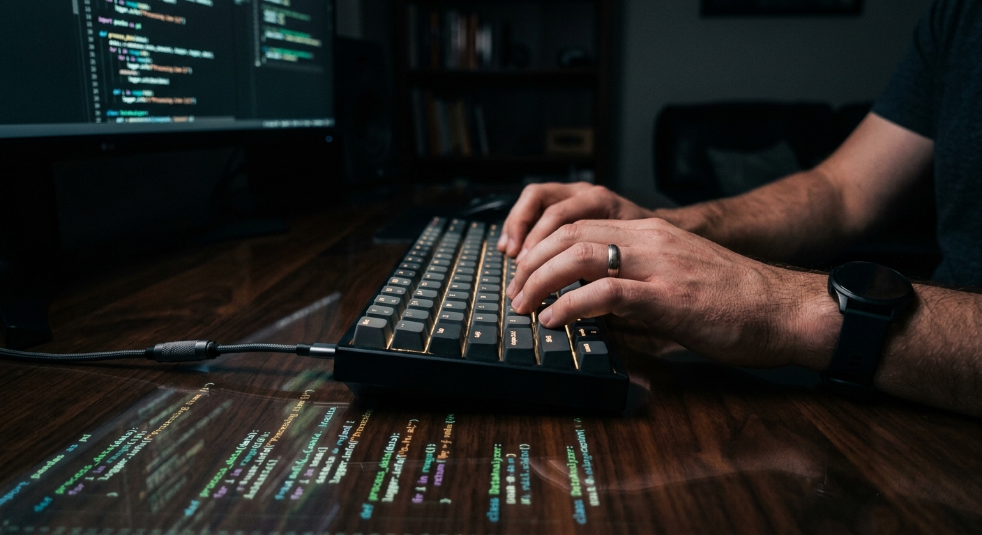 Expert using AI tools to accelerate professional workflow